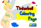 play Tinkerbell Colouring Page