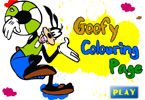 play Goofy Colouring Page