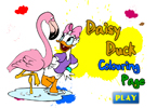 play Daisy Duck Colouring Page