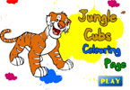 play Jungle Cubs Colouring Page