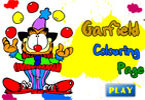 play Garfield Colouring Page
