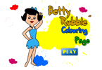 play Betty Rubble Colouring Page