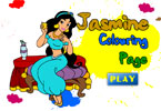 play Jasmine Colouring Page
