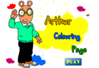 play Arthur Colouring Page