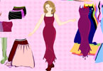 play Maroon Frock Girl