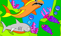 play Rosy Coloring: Sharks