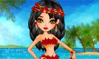 play Hawaiian Girl Dress Up