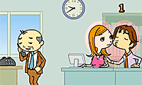 play Kissing During Work