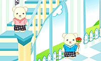 play Blue House Decoration