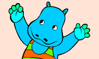 play Happy Hippo Coloring