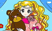 play Dress Up Girl Painting