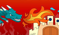 play Castle & Dragon Coloring