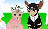 play Pet Wedding Dress Up