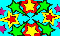 Mandala Stars Coloring