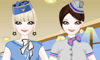 play Cute Stewardess Dress Up
