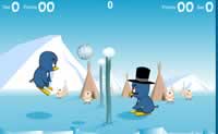 play Penguin Volleyball