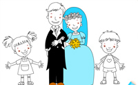 play Wedding Colouring