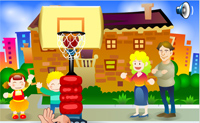 play Throwing Balls In Basket