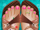 play Beach Sandal Manicure
