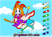 play Witch Coloring