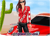 play Racer Girl Dress Up