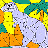 play Alone Dinosaur Coloring