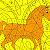 play Alone Horse Coloring
