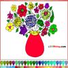 play Flower Vase Coloring