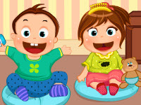 play Adorable Twin Baby