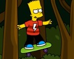 play Bart Simpson Skateboarding