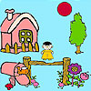 play Peter Farm House Coloring
