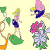 Garden And Fairies Coloring