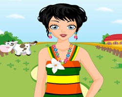 play Village Girl Dress Up