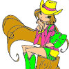 play Cowgirl Coloring