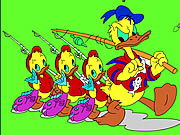 play Donald And Family Online Coloring