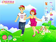 play Kids Couple On Field