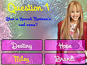 play Hannah Montana Trivia