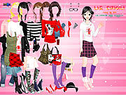 play Cartoon Print Dressup 2