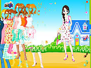 play Blue House Spring Dressup