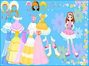 play Flower Gown Dressup