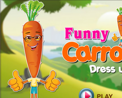 play Funny Carrot Dress Up