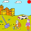 play Farmer And Child Coloring