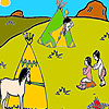 play Two Little Injun Coloring