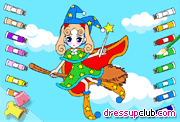 play Witch Coloring