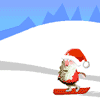 play Santa Snowboard