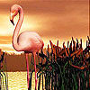 play Alone Flamingo Slide Puzzle