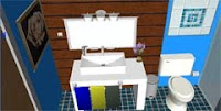 play Escape Blue Bathroom 4