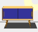 play Gray Room - Accent Blue