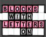 Bwlo - Blocks With Letters On