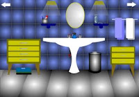 play Escape Blue Bathroom